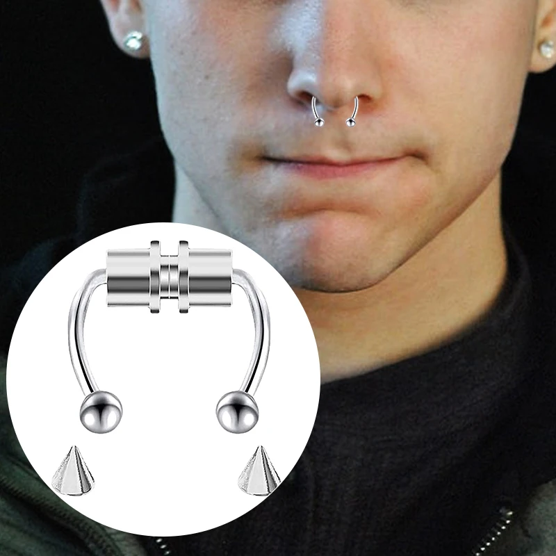 Fake Piercing Nose Ring Hoop S - Body Jewelry Nose Ring avaliação e preço