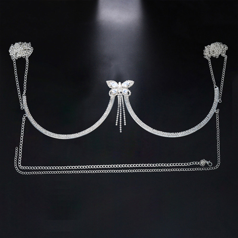 Stonefans Zircon Butterfly Tas - Body Jewelry Bra avaliação e preço
