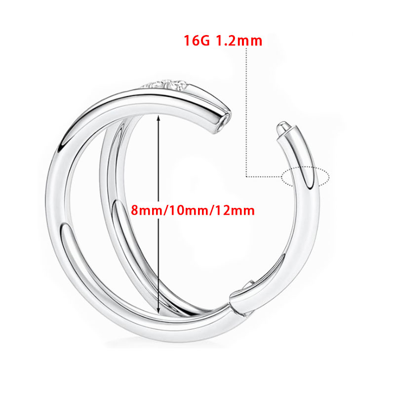 ASTM F136 Titanium 16G Moon No - Zoor Body Jewelry avaliação e preço
