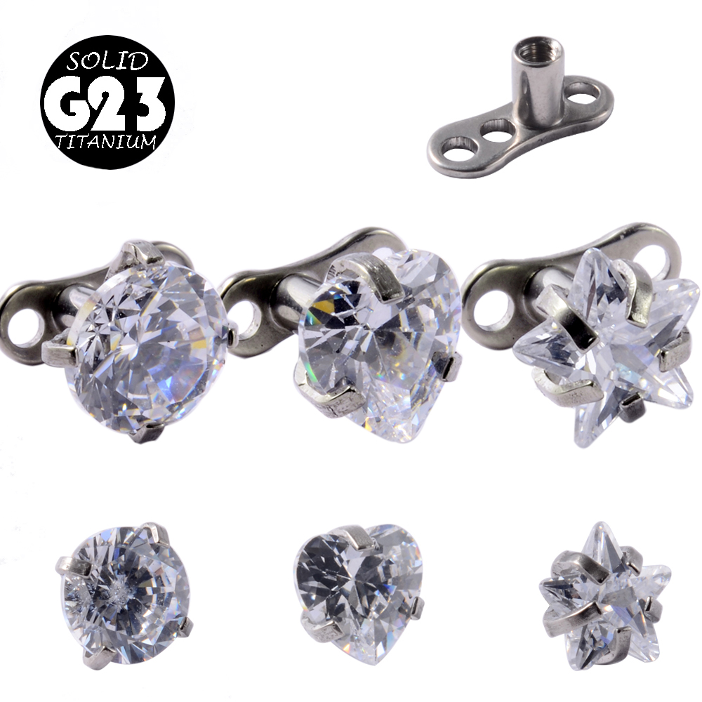 1Peice G23 Titanium Dermal Anc - Body Jewelry Dermal avaliação e preço