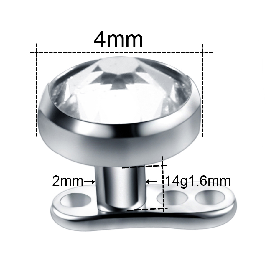 10pcs/lot Titanium Micro Derma - Body Jewelry Dermal avaliação e preço