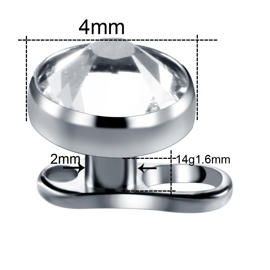10pcs/lot Titanium Micro Derma - Body Jewelry Dermal avaliação e preço