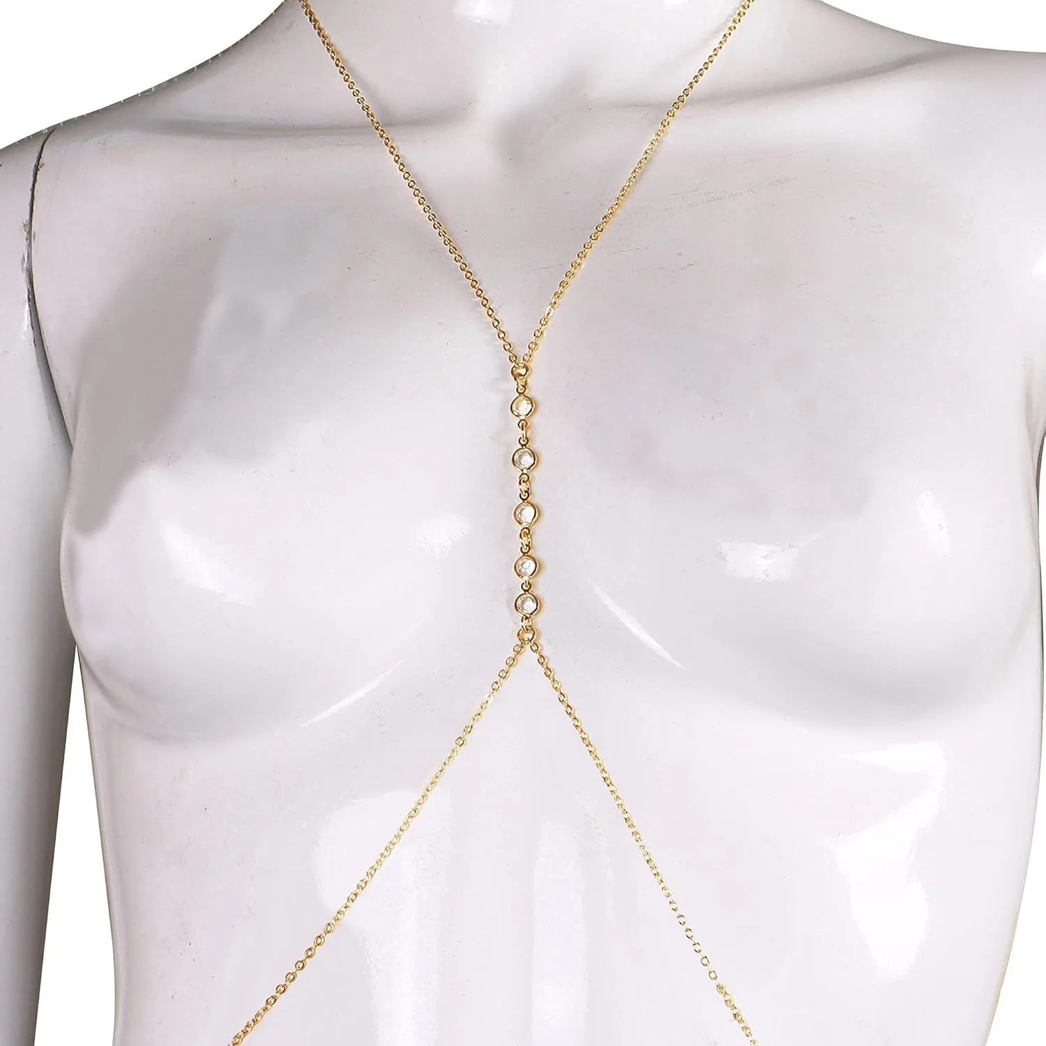 Summer Beach Crystal Belly Wai - Body Jewelry Bra avaliação e preço