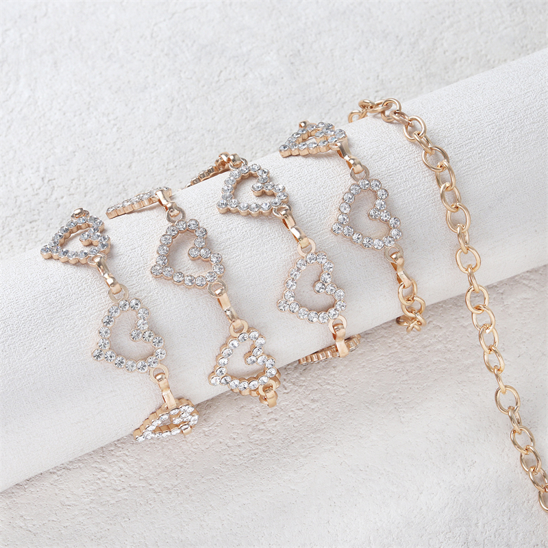 Fashion Rhinestone Heart Waist - Body Jewelry Chest avaliação e preço
