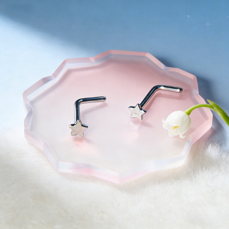 1Pc Trendy Sweet Cool Style St - Body Jewelry Nose Ring avaliação e preço