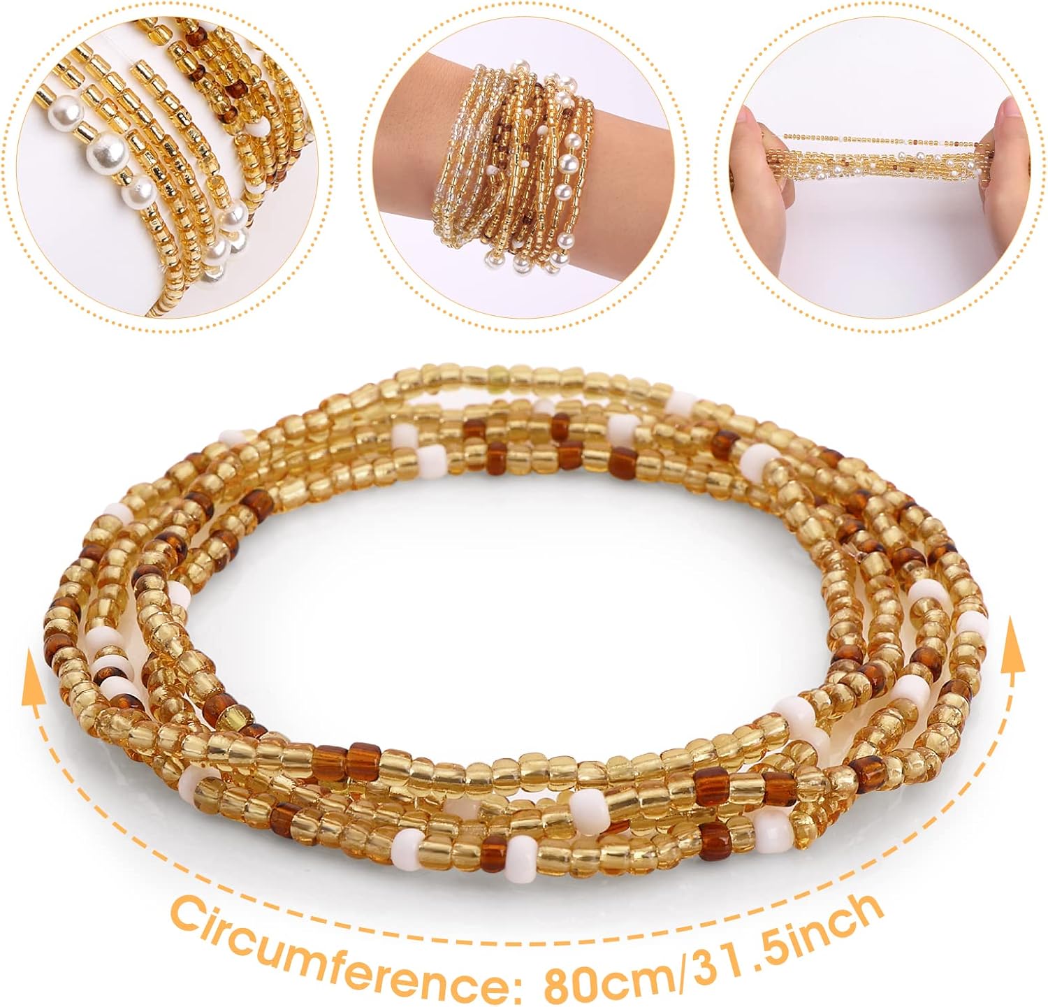 Waist Beads for Women Belly Be - Body Jewelry Online avaliação e preço