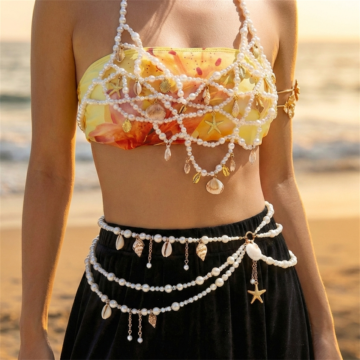 Design Sense Hollow Net-like I - Body Jewelry Chest avaliação e preço
