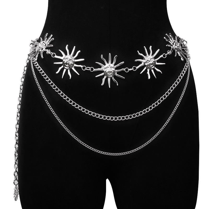 Chunky Multilayer Punk Gothic  - Body Jewelry Chest avaliação e preço