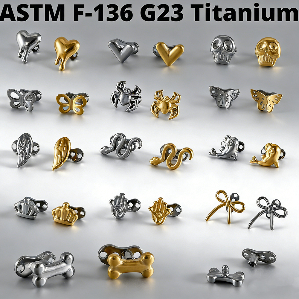 1PC F136 Titanium Dermal Ancho - Body Jewelry Dermal avaliação e preço