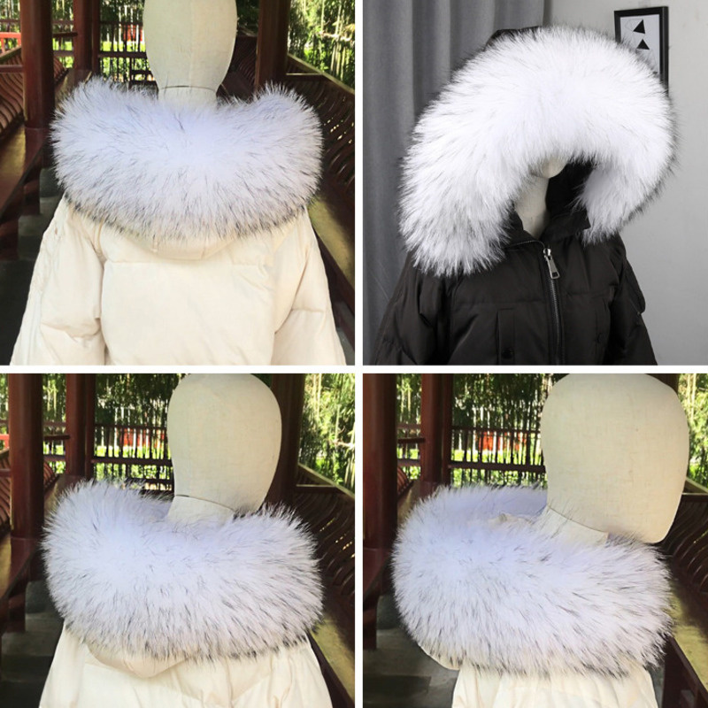 100% Real Fur Collar Coat Wint - Body Jewelry Luxury avaliação e preço