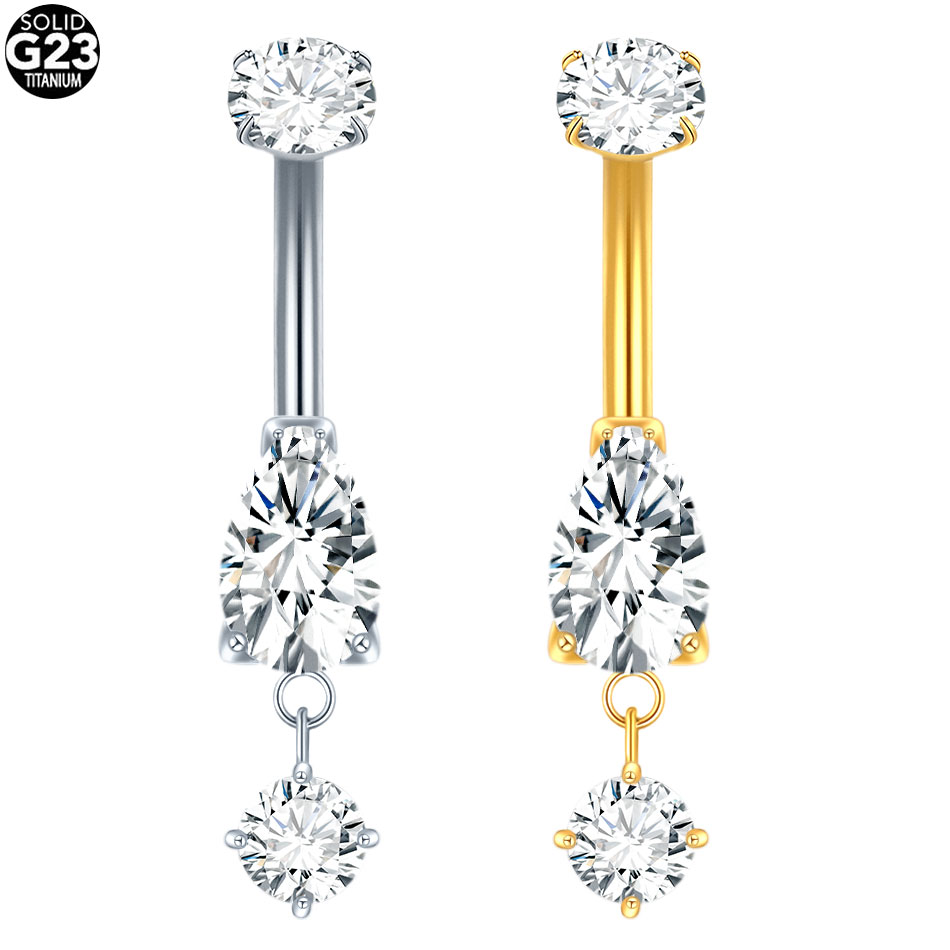 1/5PCS Titanium Crystal Zircon - Zoor Body Jewelry avaliação e preço