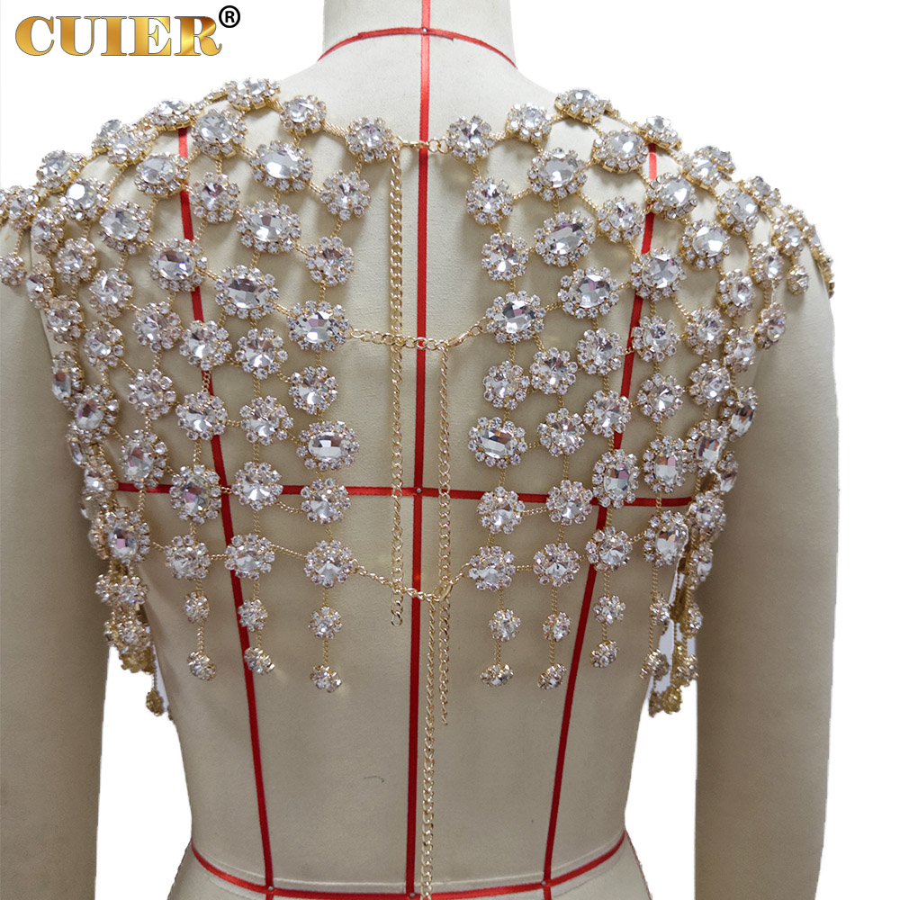 CUIER Women's Gold Rhinestone  - Body Jewelry Luxury avaliação e preço
