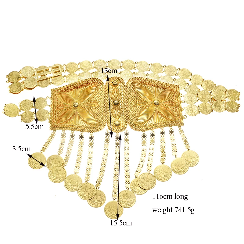 Kurdish Luxury Wedding Jewelry - Body Jewelry Gold Plated avaliação e preço