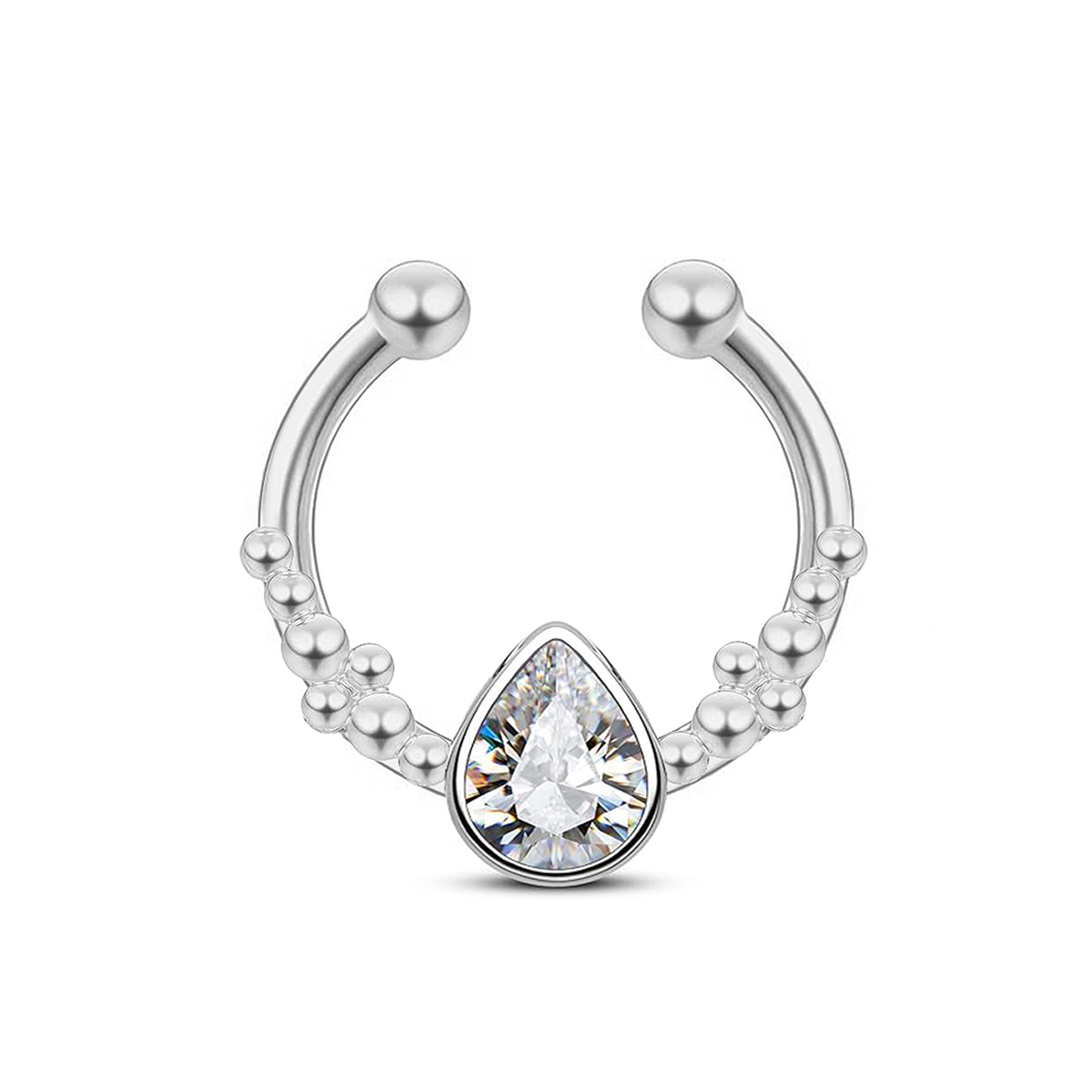 Stainless Steel Horseshoe Wate - Body Jewelry Nose Ring avaliação e preço