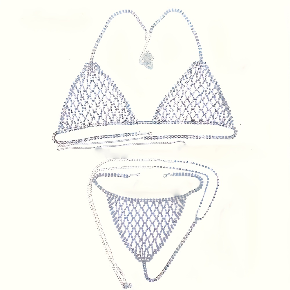 Personalized Sparkling Silvery - Body Jewelry Bra avaliação e preço