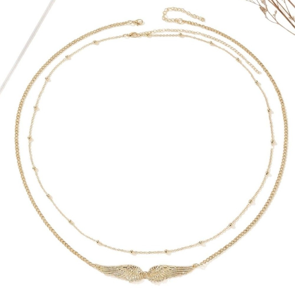 Trendy Elegant Double Layer Wi - Body Jewelry Charms avaliação e preço