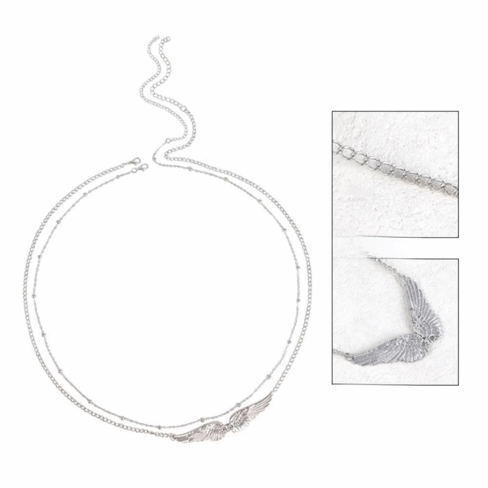 Trendy Elegant Double Layer Wi - Body Jewelry Charms avaliação e preço