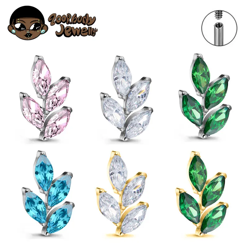 G23 Titanium Gem CZ Ear Conch  - Zoor Body Jewelry avaliação e preço
