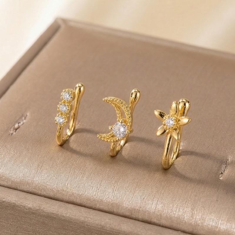 3-piece retro light luxury nos - Body Jewelry Nose Ring avaliação e preço