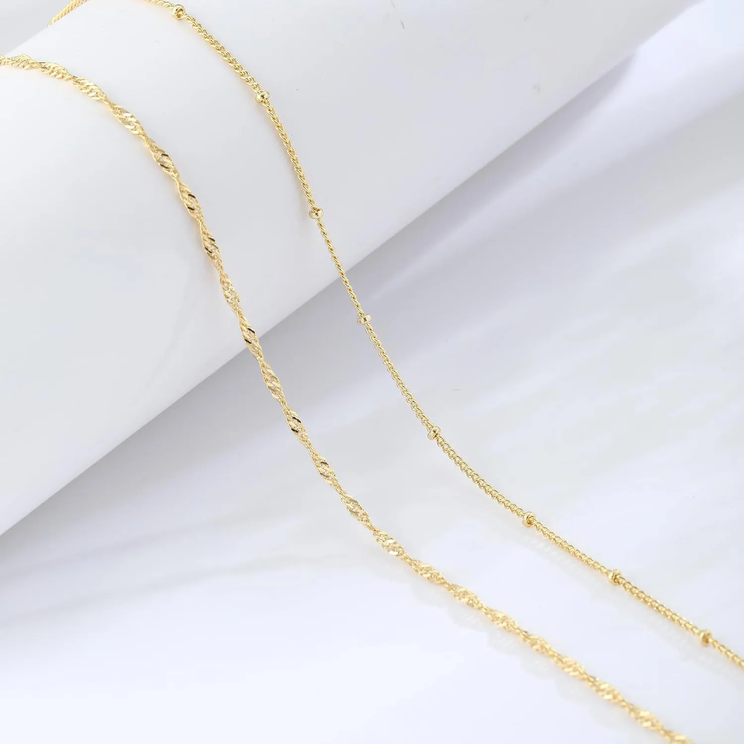 14k Gold Plated 26-33Inch Adju - Body Jewelry Gold Plated avaliação e preço