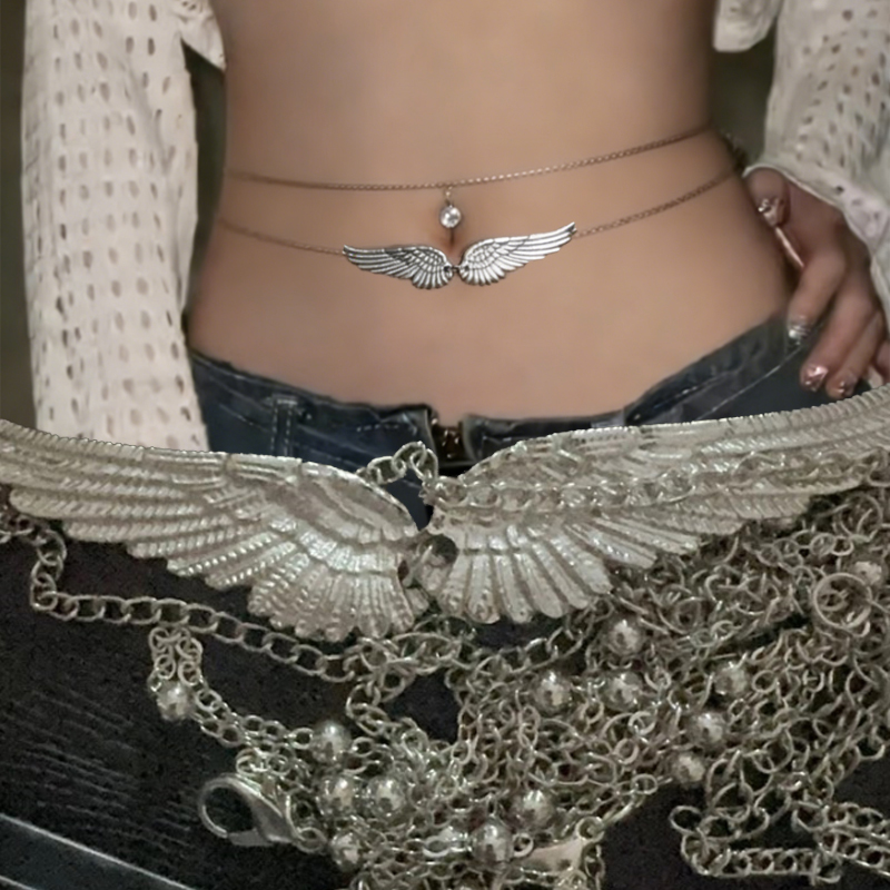 Double Layer Wings Angel Waist - Body Jewelry Usa avaliação e preço