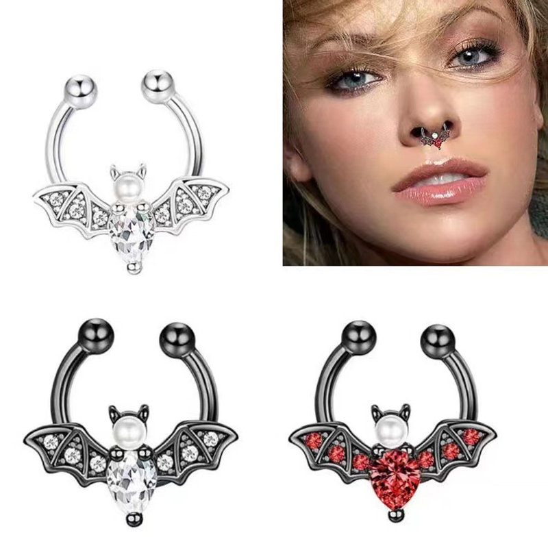 EVISPOL Cute Halloween Bat Fau - Body Jewelry Nose Ring avaliação e preço