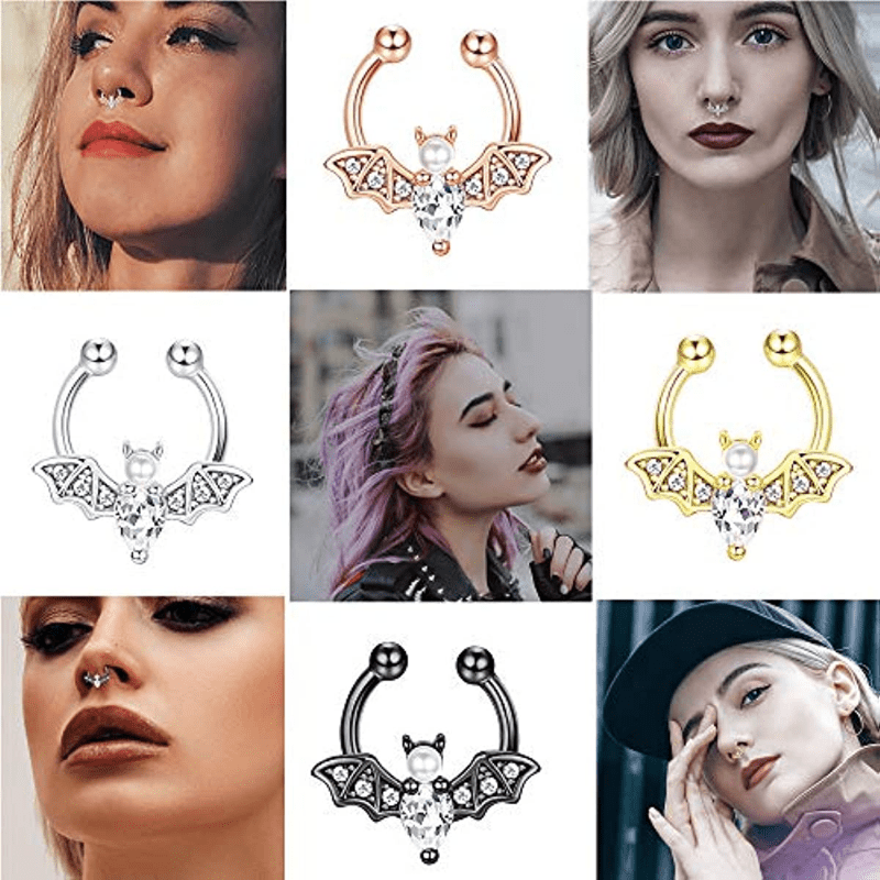EVISPOL Cute Halloween Bat Fau - Body Jewelry Nose Ring avaliação e preço