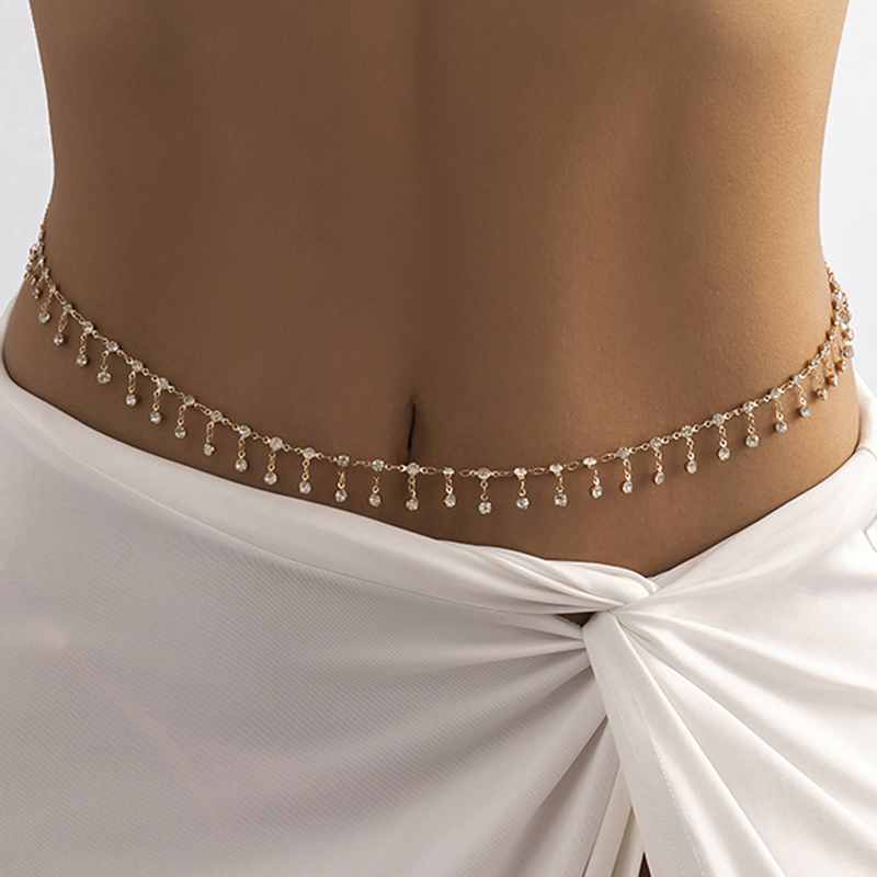 New Fashion Punk Rhinestone Ta - Body Jewelry Luxury avaliação e preço