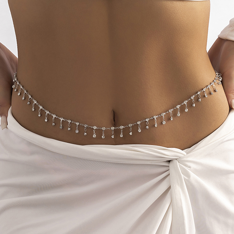 New Fashion Punk Rhinestone Ta - Body Jewelry Luxury avaliação e preço
