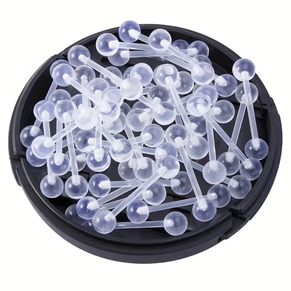 JKC Store 10pcs Acrylic Barbel - Body Jewelry Store avaliação e preço