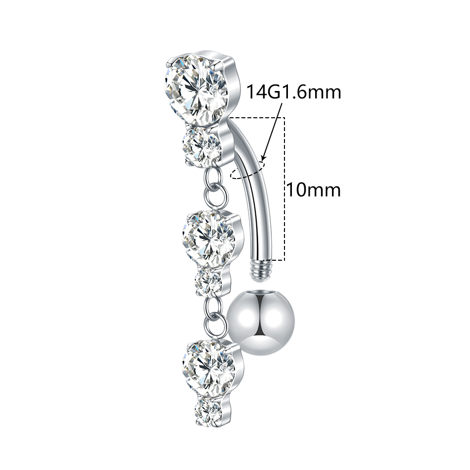 1/5PCS Titanium Reversed Bar C - Zoor Body Jewelry avaliação e preço