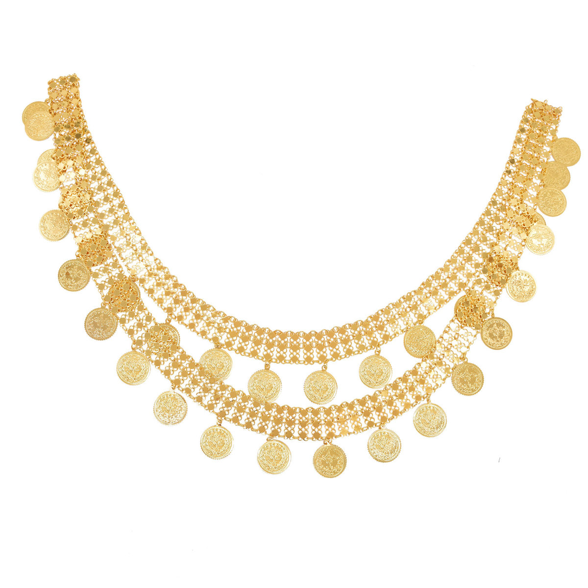 Gold Plated Simple Large Coins - Body Jewelry Gold Plated avaliação e preço