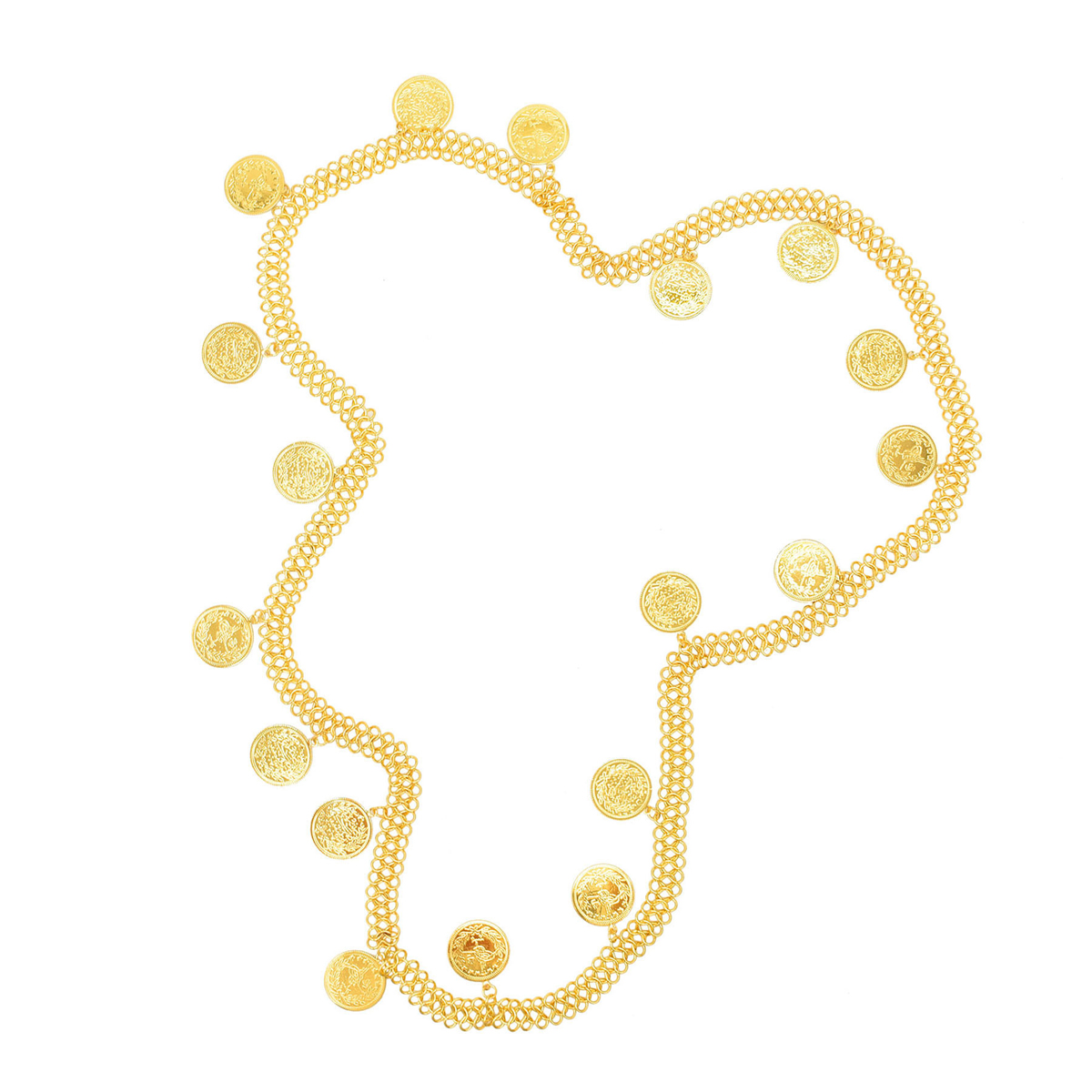 Gold Plated Simple Large Coins - Body Jewelry Gold Plated avaliação e preço