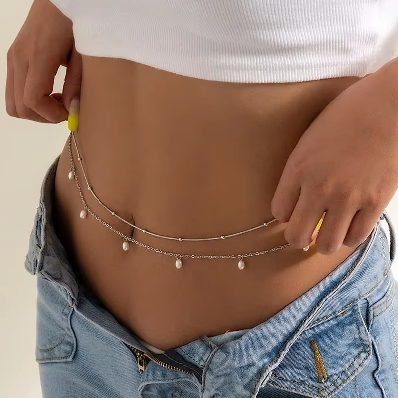 2024 New Trendy Sexy Double La - Body Jewelry Charms avaliação e preço