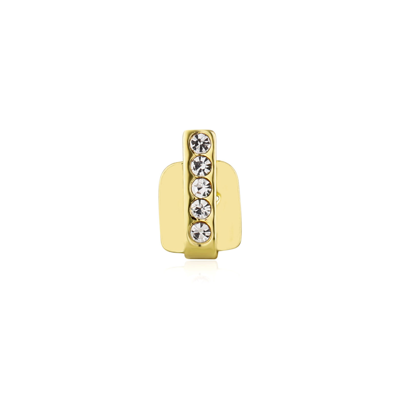 RACHELZ Hip Hop Single Vertica - Body Jewelry Gold Plated avaliação e preço