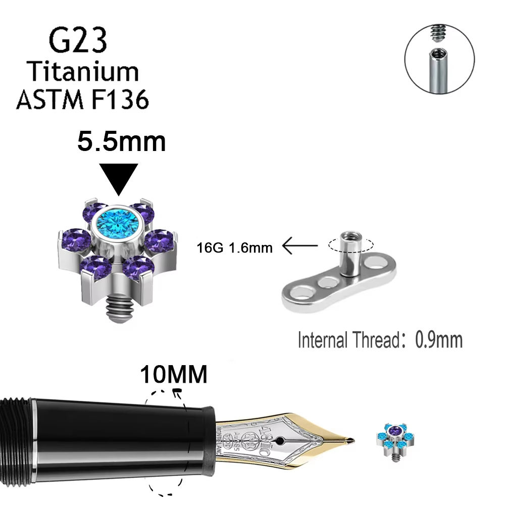 G23 Titanium dermal piercings  - Body Jewelry Dermal avaliação e preço