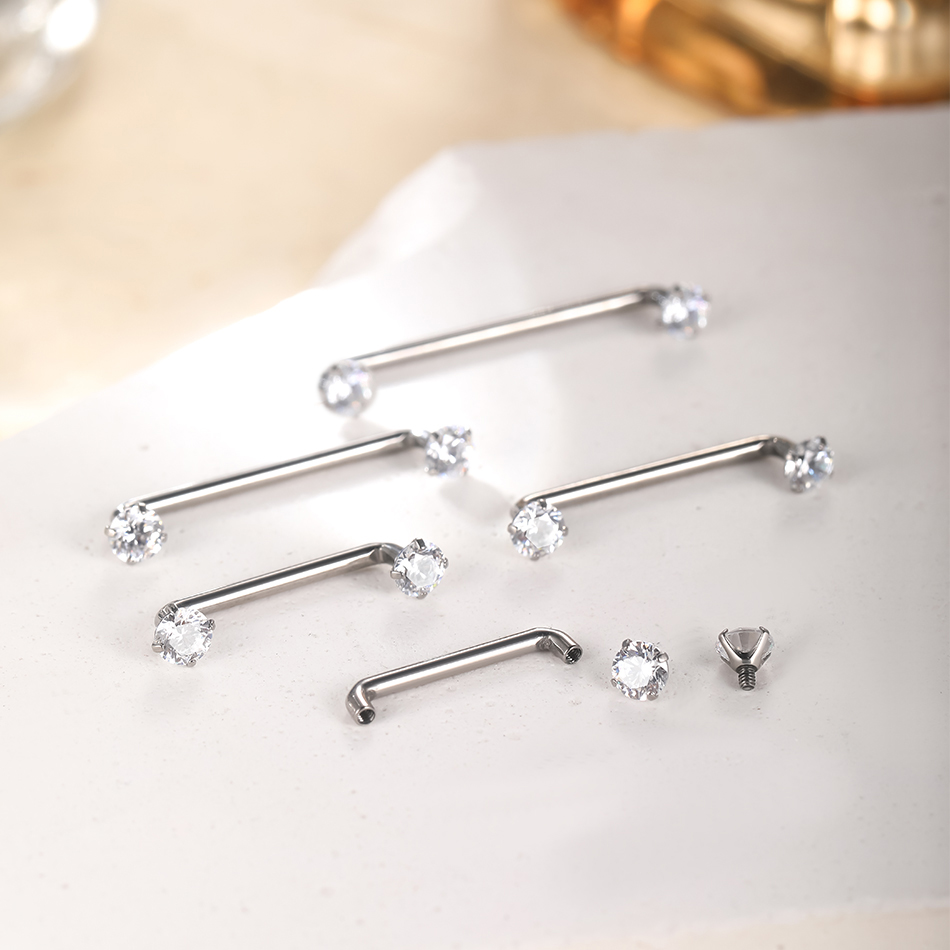 10Pcs/set G23 Titanium Surface - Body Jewelry Dermal avaliação e preço