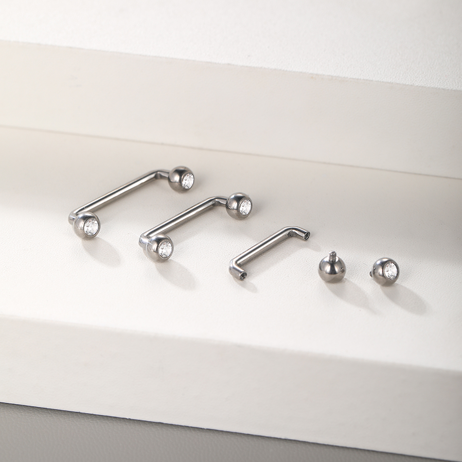 10Pcs/set G23 Titanium Surface - Body Jewelry Dermal avaliação e preço