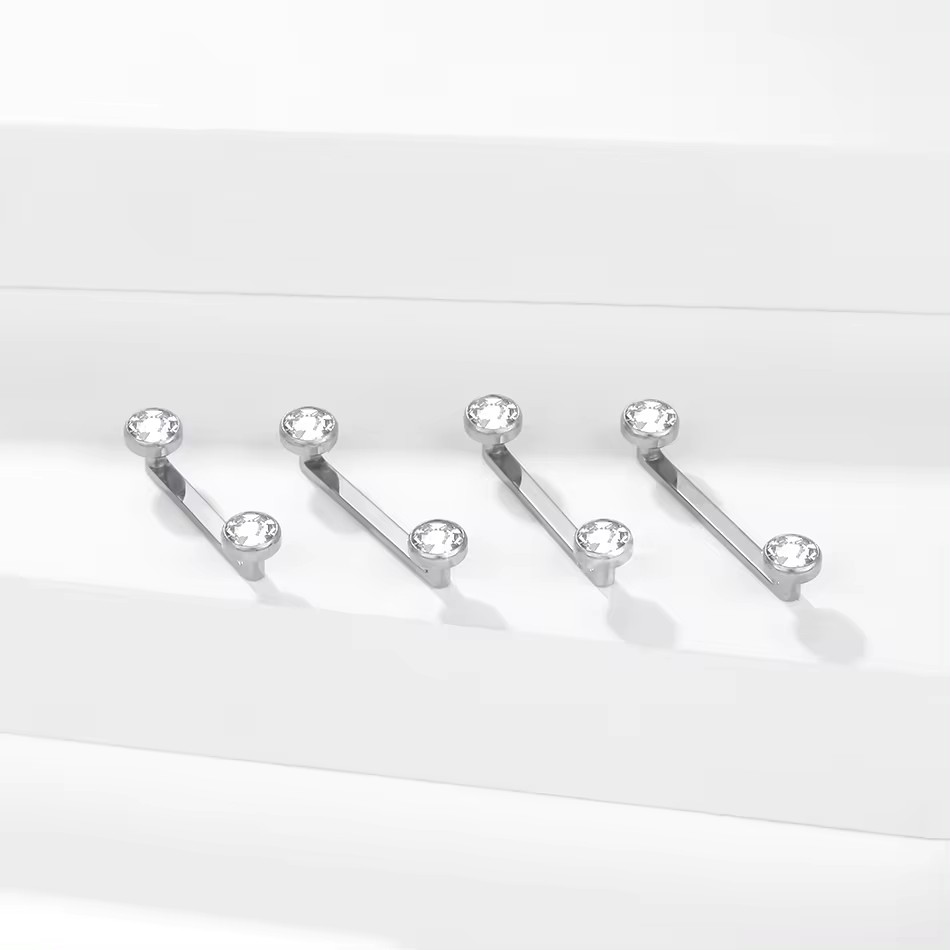 10Pcs/set G23 Titanium Surface - Body Jewelry Dermal avaliação e preço