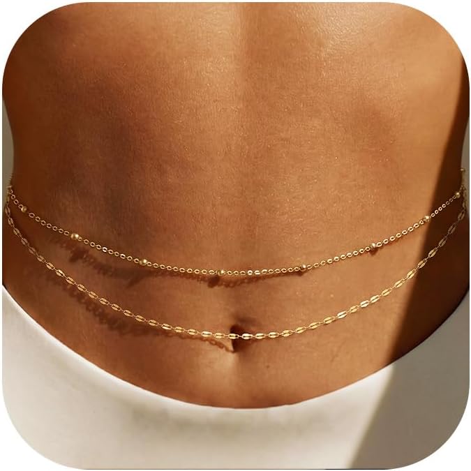 14K Gold Plated Waist Chain Wo - Body Jewelry Online avaliação e preço
