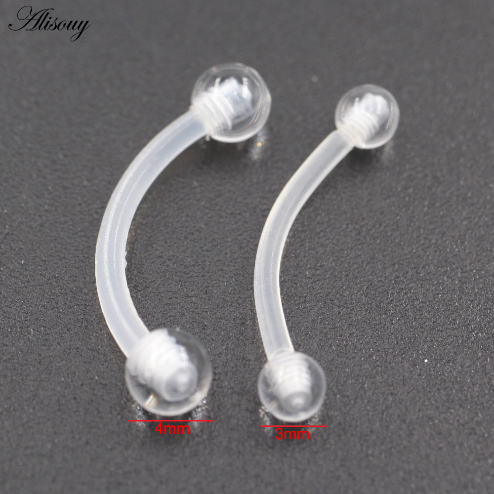 2PCS Transparent Acrylic Balls - Zoor Body Jewelry avaliação e preço