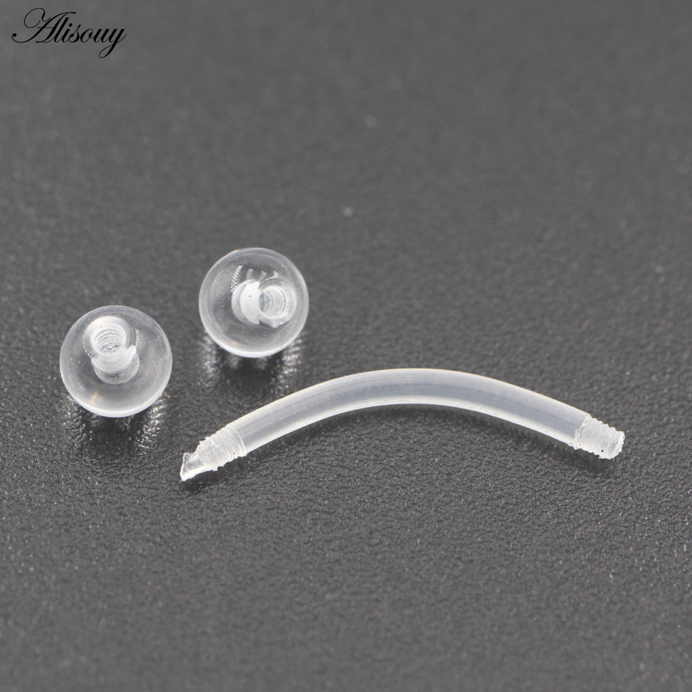 2PCS Transparent Acrylic Balls - Zoor Body Jewelry avaliação e preço