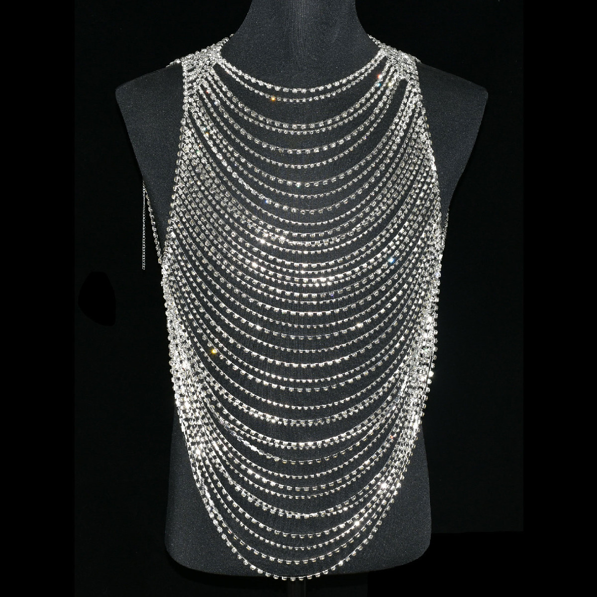 Fashion Luxurious Bling Men Wo - Body Jewelry Chest avaliação e preço