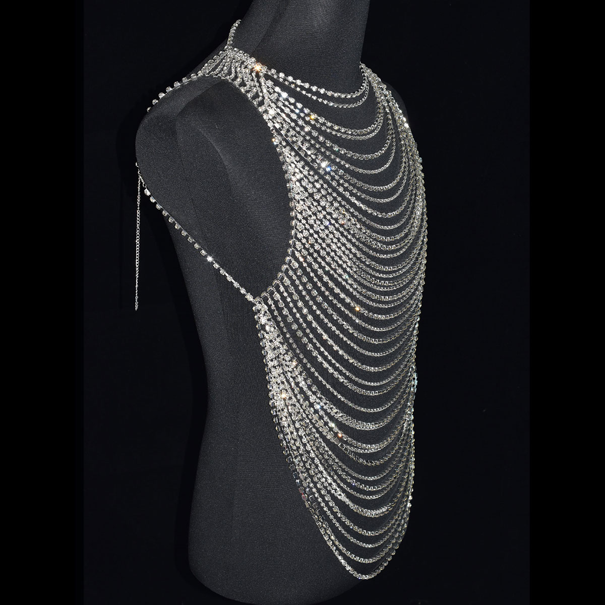 Fashion Luxurious Bling Men Wo - Body Jewelry Chest avaliação e preço